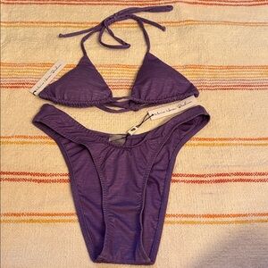 XS - NWT - Monica Hansen - Purple Bikini